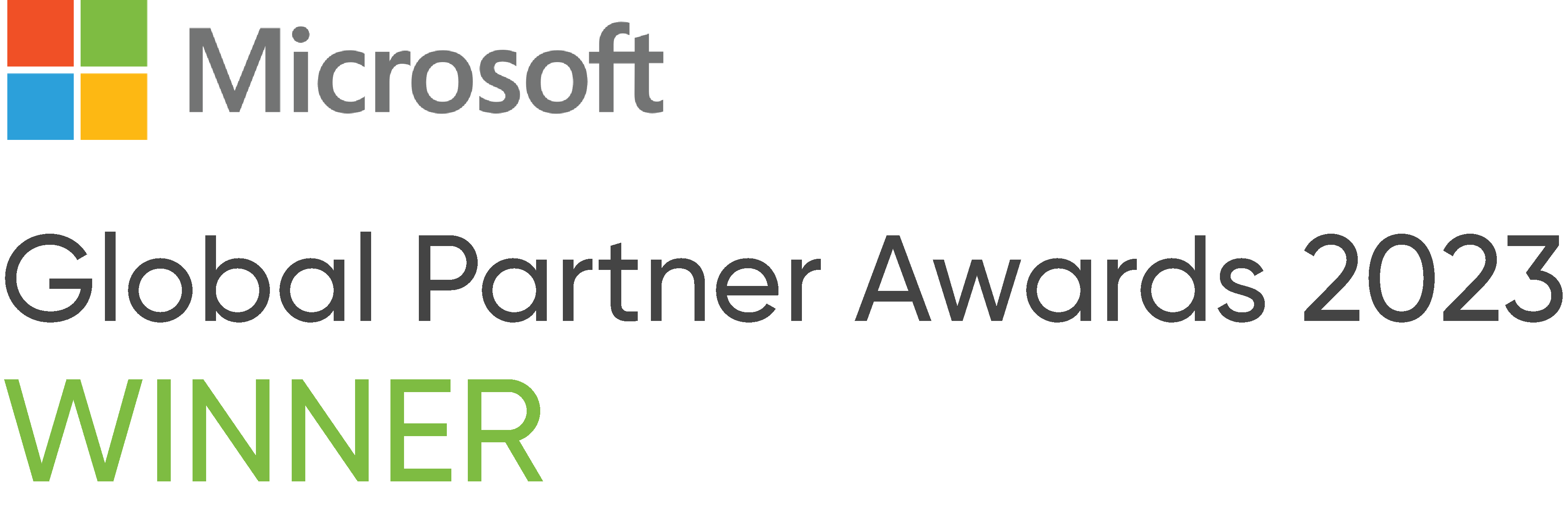 Microsoft Global Partner Awards 2023 Winner